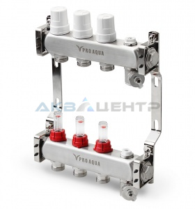 Колл. группа  1"х4х3/4" с расход. (нерж.) PRO AQUA
