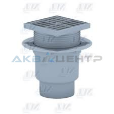 Трап 110 (В) 15х15 "сухой" регулируемый (нерж. решётка)