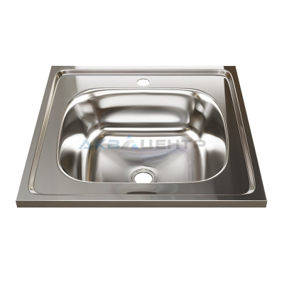 Мойка накладная 50х50х16 (0,4) выпуск 1 1/2" MIXLINE Мойка накладная 50х50х16 (0,4) выпуск 1 1/2" MIXLINE