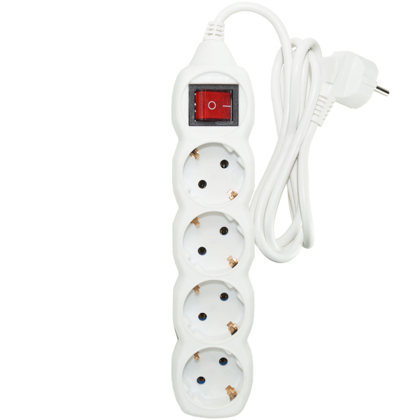 Удлинитель 4 гнез. х 5м с/з с/ф 3х1 (16А, 3500Вт)