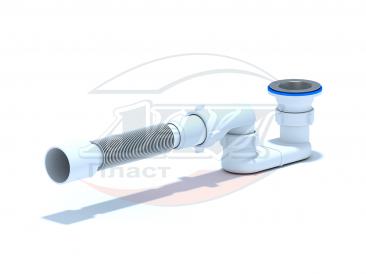 Сифон 11/2" * 40 душ. поддона плоский АНИ (Е015) 
