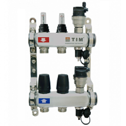 Колл. группа  1"х2х3/4" с расход. (нерж.) TIM