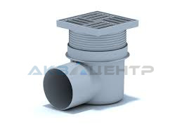 Трап 110 (Г) 15х15 "сухой" регулируемый (нерж. решётка)