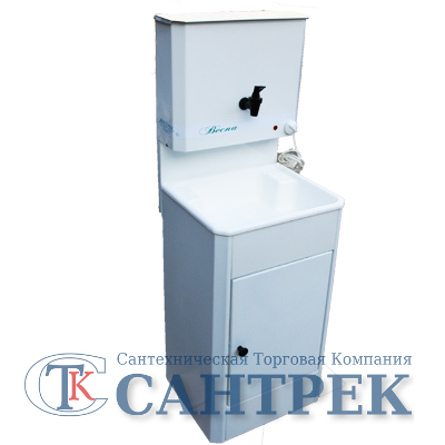 Умывальник "Весна" МИНИ с ЭВН (пластик) 40х50 бел.