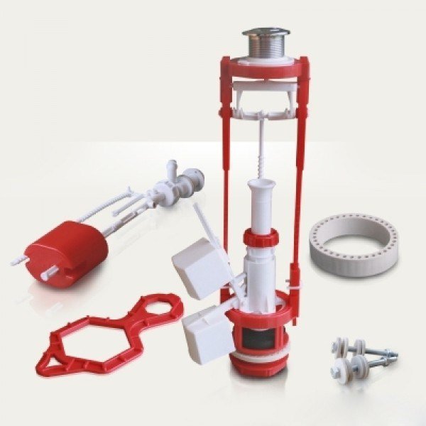 Арматура б/п АС-10М 2-х кнопочная хром. РБМ