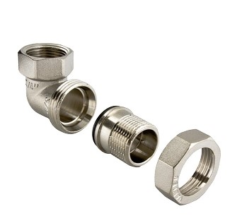 Сгон угловой 1 1/4" ВР/НР никель VALTEC*