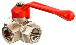 Кран трехходовой (L) 3/4" ВР/ВР/ВР VALTEC *АКЦИЯ*