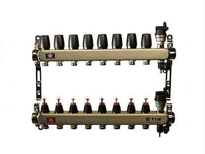 Колл. группа  1"х8х3/4" с расход. (нерж.) TIM