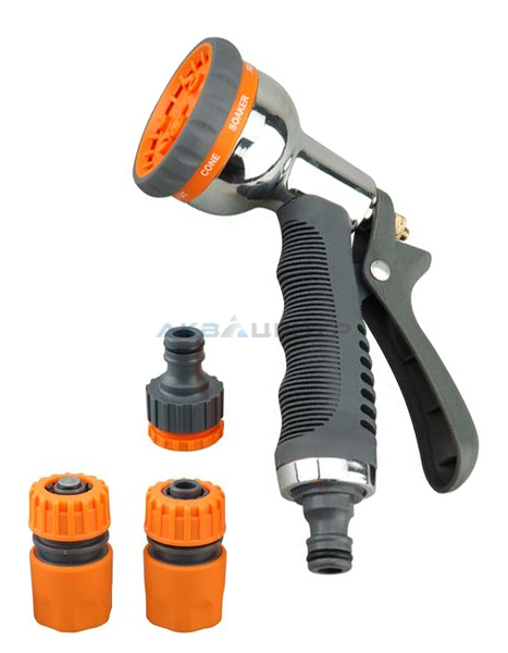 Набор для п/ш 1/2" М (пистолет 8 струй + 3 предмета) Belamos Набор для п/ш 1/2" М (пистолет 8 струй + 3 предмета) Belamos