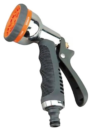 Пистолет 8 струй. метал. мягкая ручка (душ) Belamos