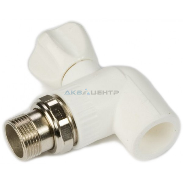 Кран д/радиатора D25х3/4" угловой Pro Aqua (1/45)