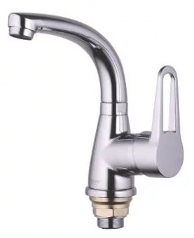 Смеситель д/умывальника ZOP1-A045 (13 см) ручка, 35к