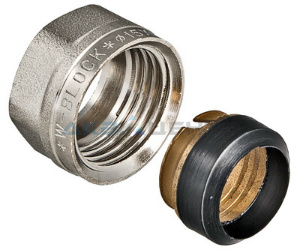 Соединитель обжимной 15х1/2" для медной трубы VALTEC*