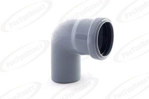 Отвод Ду110/90* серый PRO AQUA (30)