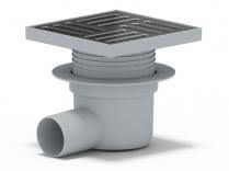 Трап  50 (Г) 15х15 "сухой" регулируемый (нерж. решётка)