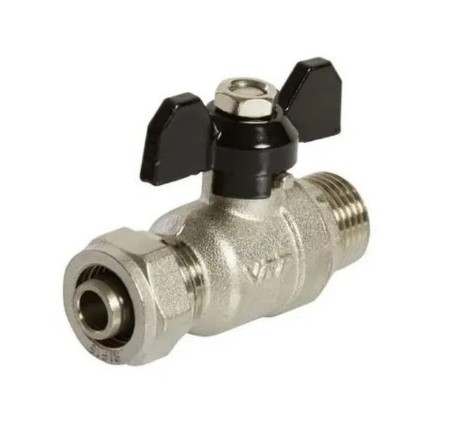 Кран шаровый 16х1/2" ц/ш для м/п трубы VRT*