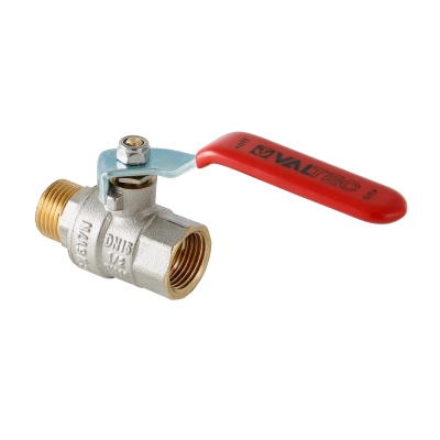 Кран шаровой  1 1/4" ВР/НР рычаг (никель) VALTEC *АКЦИЯ*