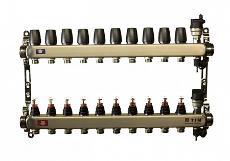 Колл. группа 1"х10х3/4" с расход. (нерж.) TIM
