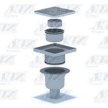 Трап  50 (В) 15х15 "сухой" регулируемый (нерж. решётка)