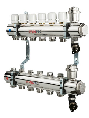 Кол. группа в сборе 1"х9 вых. 3/4" Евроконус VALTEC*