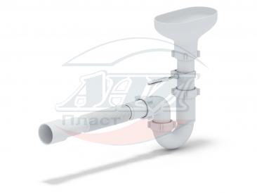 Сифон с разрывом струи 11/2*40 Ани с гофрой (DR0115)