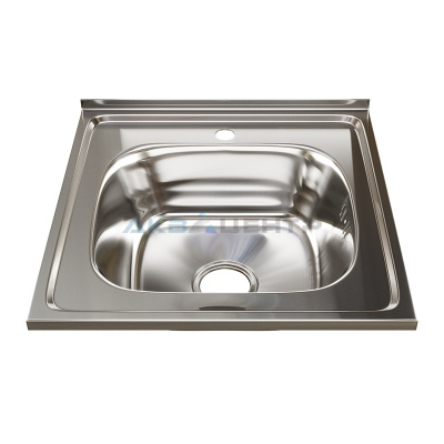 Мойка накладная 50х50х18 (0.8мм) 3 1/2"+ сифон МIXLINE Мойка накладная 50х50х18 (0.8мм) 3 1/2"+ сифон МIXLINE