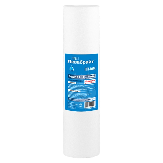 Картридж д/мех очистки 10"  10 мкм п/п (мал) (10л/мин, 10куб) (50 шт)