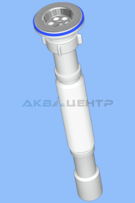 Гофросифон 11/2"х40/50 L=525-1355 мм G115 АНИ