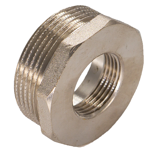 Футорка 1"х 1/2" НР/ВР никель VALTEC*