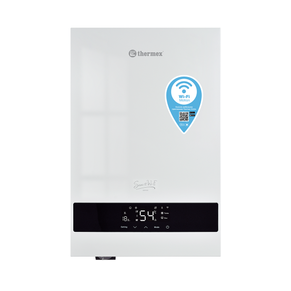 Электрокотел 12 кВт Wi-Fi (3/4") 1 контур (220/380) THERMEX Sonne (Белый)