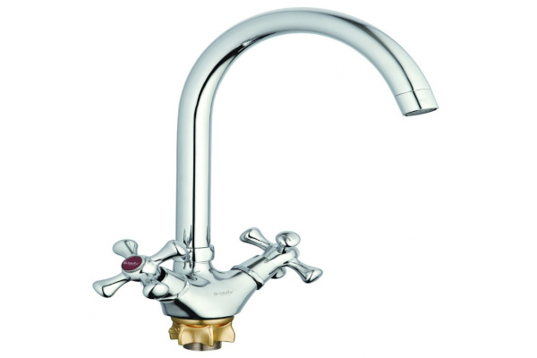 Смеситель д/кухни QTZ4-A827 (16 см) двухвентильный