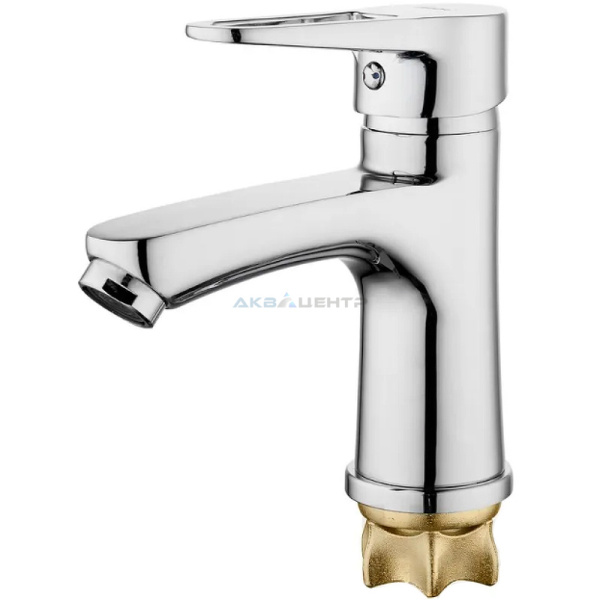 Смеситель д/умывальника NUD1-A045 (11 см) ручка, 35к