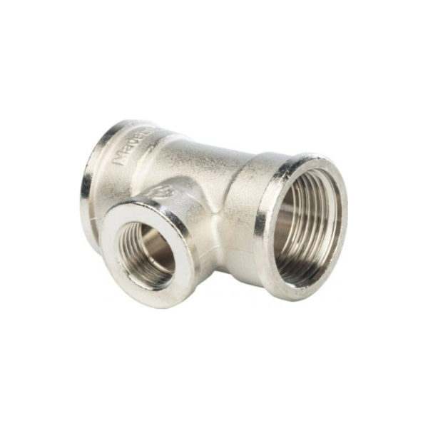 Тройник 1"х1/2"х1" В/В/В никель VALTEC*