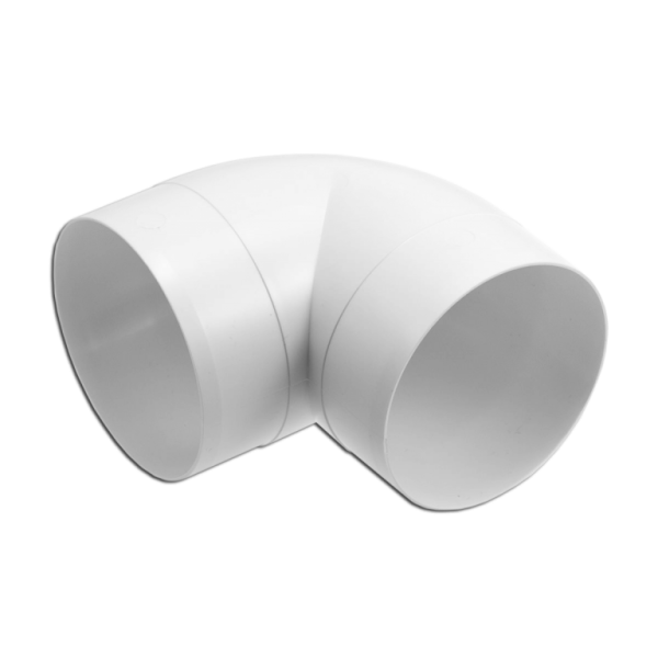 Колено D100 (90°) круглое 100 КПП ПВХ Эвент