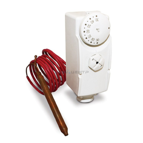 Термостат накладной 0-90° (трубка +датчик) ТИМ