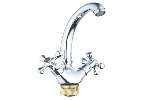 Смеситель д/кухни QTZ4-C827 (14 см) двухвентильный