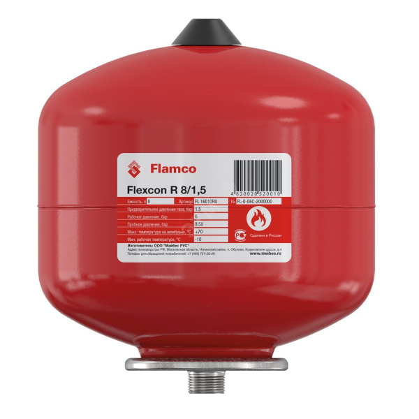 Бак расширительный 8л (В) 3/4" Flamco Flexcon