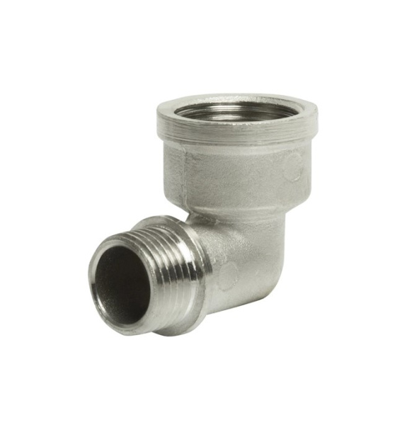 Угольник 3/4"х1/2" ВР/НР никель VRT
