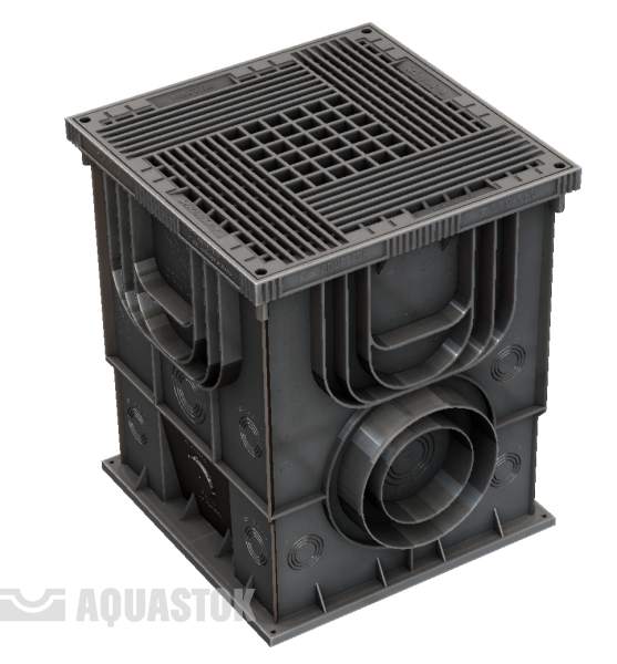 Дождеприемник 350х350 (П) в сборе с решеткой "Аквасток" (12)