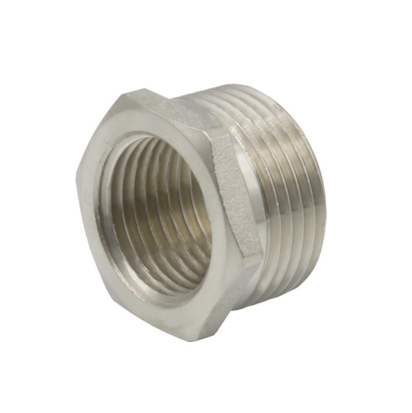 Футорка 3/4"х1/2" НР/ВР (никель) VALFEX