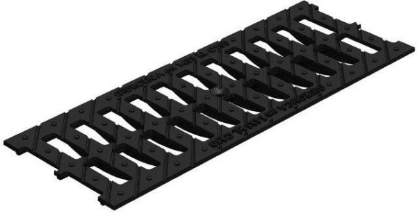 Решетка L-500 для лотка DN100 (Ч) щелевая "Гидролика" *АКЦИЯ*