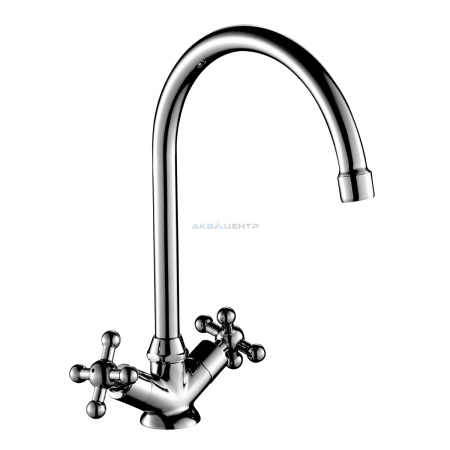 Смеситель д/кухни G02-72 двухвентильный