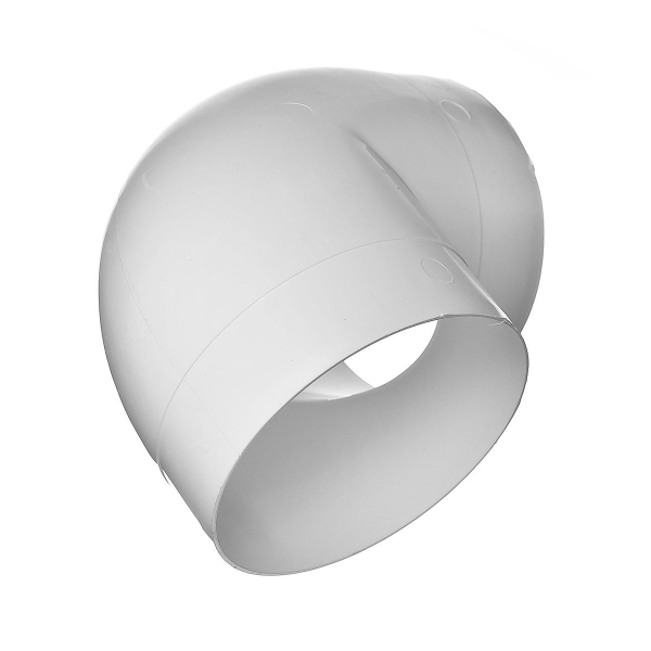 Колено D125 (90°) круглое 125 КПП ПВХ Эвент