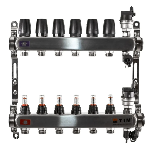 Колл. группа  1"х6х3/4" с расход. (нерж.) TIM