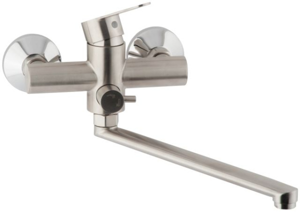 Смеситель д/ванны (ОС 22921) нержавейка, ручка, 35к