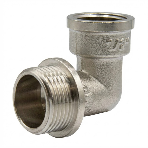 Угольник 3/4"х1/2" НР/ВР никель VRT