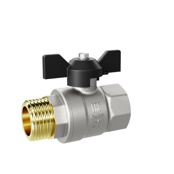 Кран шаровой   1'' ВР/НР бабочка LD PRIDE (12)