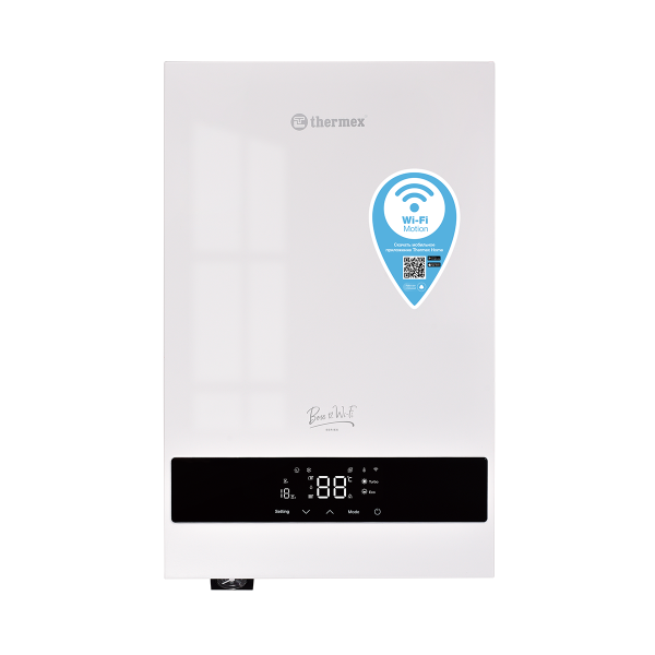 Электрокотел 12 кВт Wi-Fi (3/4") 1 контур (220/380) THERMEX Boss (Белый)