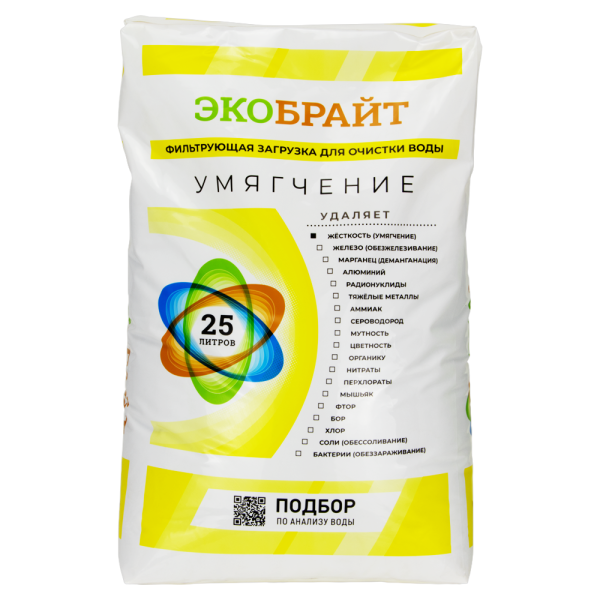Смола "Экобрайт" УМЯГЧЕНИЕ 25 л (замена 1 раз в 3 года)