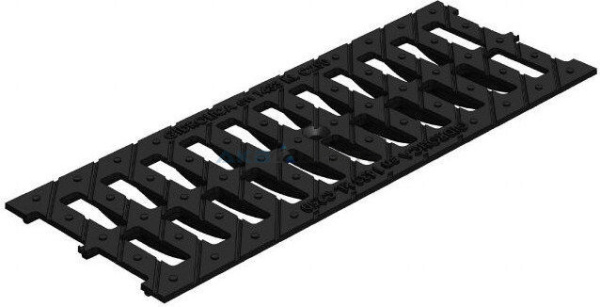 Решетка L-500 для лотка DN100 (Ч) щелевая "Гидролика" *АКЦИЯ*